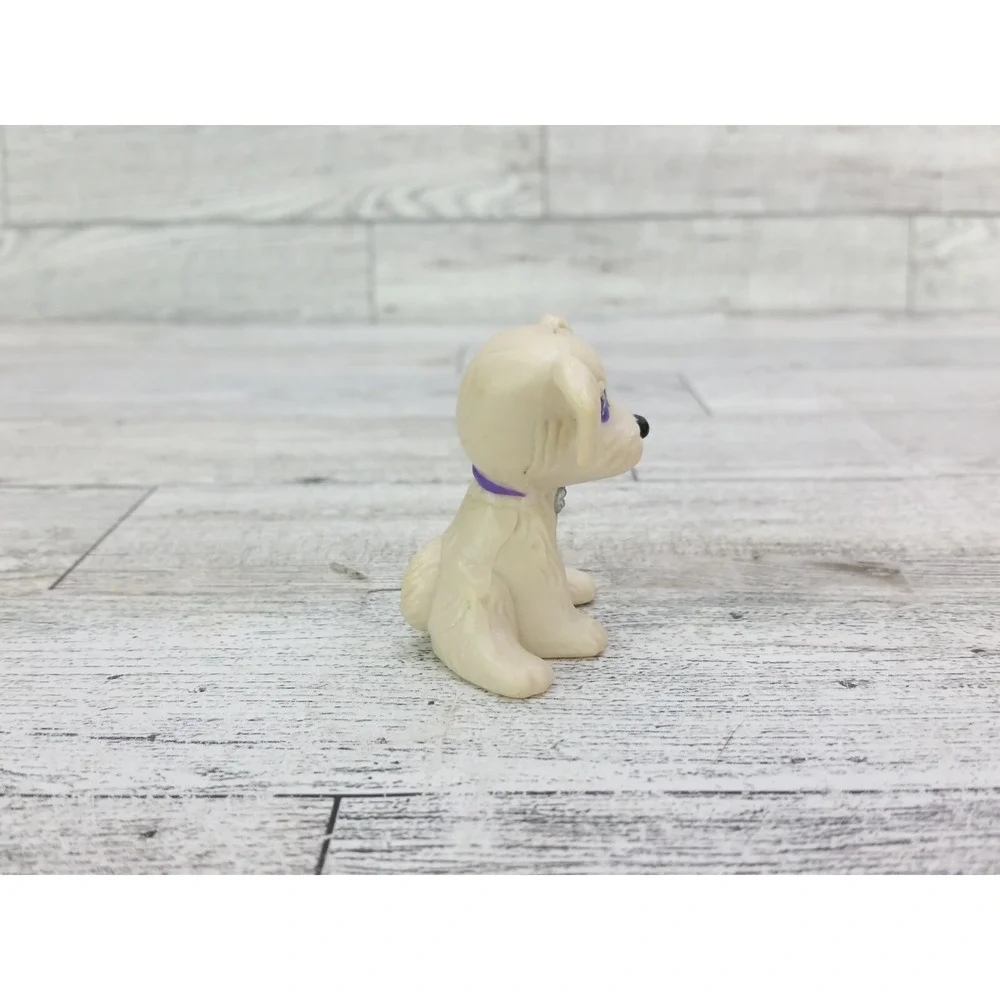 Vintage Littlest Pet Shop Splash Happy Puppies Kenner 1993 White Dog Figure